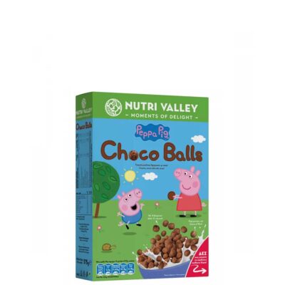 NUTRI VALLEY ΔΗΜΗΤΡΙΑΚΑ CHOCO BALLS PEPPA PIG 375GR