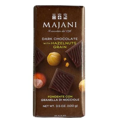 MAJANI DARK CHOCOLATE WITH HAZELNUTS 100GR