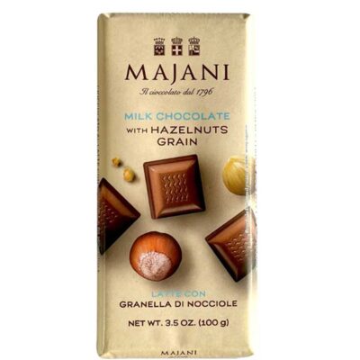 MAJANI MILK CHOCOLATE WITH HAZELNUTS 100GR