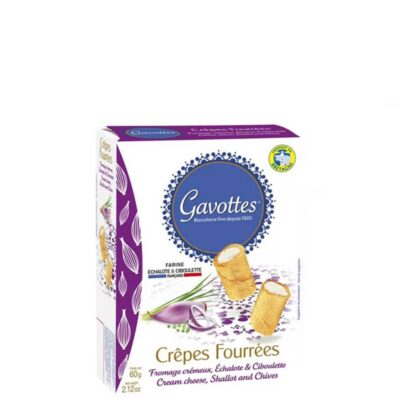 GAVOTTES MINI CREPES SHALLOT AND CHIVES 60GR