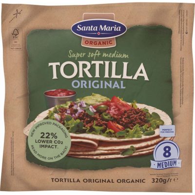 SANTA MARIA ΠΙΤΑ TORTILLA MEDIUM ORG 320GR