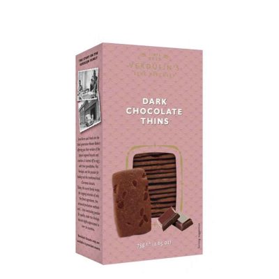 VERDUIJNS ΜΠΙΣΚΟΤΑ THINS ΜΑΥΡΗ ΣΟΚΟΛΑΤΑ 75GR