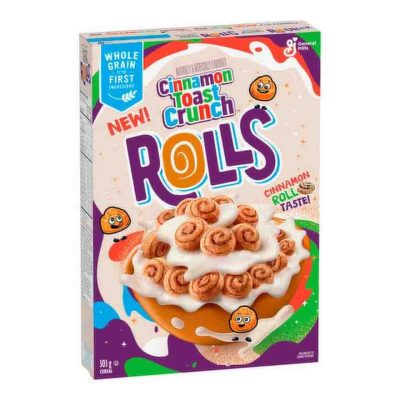 GENERAL MILLS CINNAMON TOAST CRUNCH ROLL CEREAL 303GR
