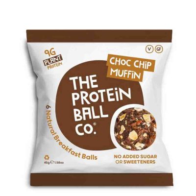 THE PROTEIN BALL CO CHOC CHIP MUFFIN 45GR