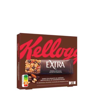 KELLOGG'S EXTRA ROASTED ALMONDS & DARK CHOCOLATE ΜΠΑΡΕΣ 4X32GR