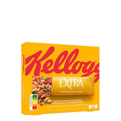 KELLOGG'S EXTRA ROASTED ALMONDS & HONEY ΜΠΑΡΕΣ 4X32GR