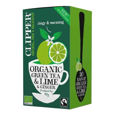CLIPPER ΠΡΑΣΙΝΟ ΤΣΑΙ ΜΕ LIME & ΤΖΙΝΤΖΕΡ 40GR