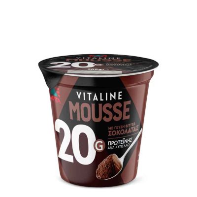 ΔΕΛΤΑ VITALINE MOUSSE ΜΑΥΡΗΣ ΣΟΚΟΛΑΤΑΣ 200GR
