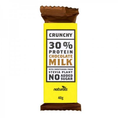 NATURALS CRUNCHY PROTEIN ΣΟΚΟΛΑΤΑ ΓΑΛΑΚΤΟΣ 40GR