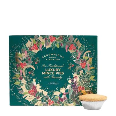 C&B LUXURY MINCE PIES WITH BRANDY 340GR