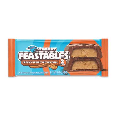 MR BEAST FEASTABLES PEANUT BUTTER 2CUPS 40GR