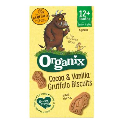 ORGANIX ΜΠΙΣΚΟΤΑ GRUFFALO ΚΑΚΑΟ&ΒΑΝΙΛΙΑ 5Χ20GR