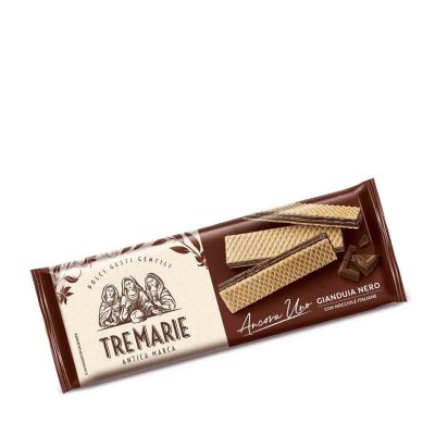 TRE MARIE WAFERS ΜΑΥΡΗ GIANDUJA 140GR