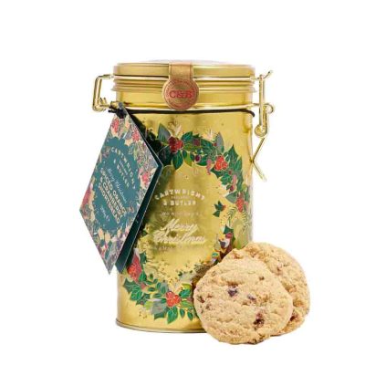 C&B WINTER SPICED ORANGE & CRANBERRY SHORTBREAD TIN 200GR
