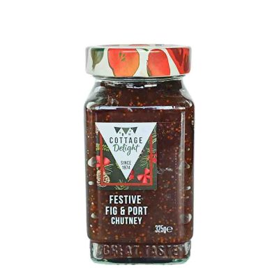 COTTAGE DELIGHT FESTIVE FIG & PORT CHUTNEY 325GR
