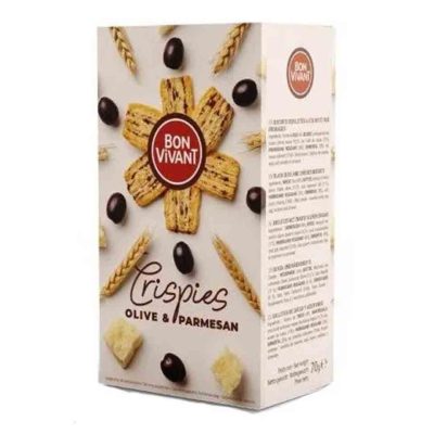 BON VIVANT CRISPIES OLIVE & PARMESAN 70GR