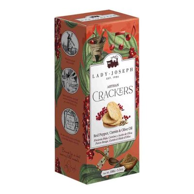 LADY JOSEPH ΚΡΑΚΕΡ ΜΕ ΚΟΚΚΙΝΟ ΠΙΠΕΡΙ & ΚΥΜΙΝΟ 100GR