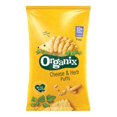 ORGANIX CHEESE PUFFS ΣΝΑΚ ΚΑΛΑΜΠΟΚΙ ΤΥΡΙ- ΜΥΡΩΔΙΚΑ 4Χ15GR