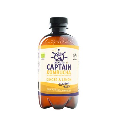 CAPTAIN ΑΝΘΡΑΚΟΥΧΟ ΠΟΤΟ KOMBUCHA ΓΕΥΣΗ GINGER 400ML