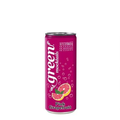GREEN MOCKTAILS PINK GRAPEFRUIT CAN 330ML