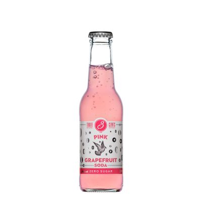 THREE CENTS PINK GRAPEFRUIT ZERO SUGAR  200ML