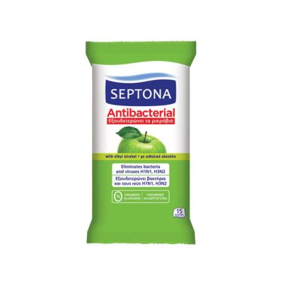 SEPTONA ΜΑΝΤΗΛΙΑ REFRESH ΠΡΑΣΙΝΟ ΜΗΛΟ 15ΤΕΜ