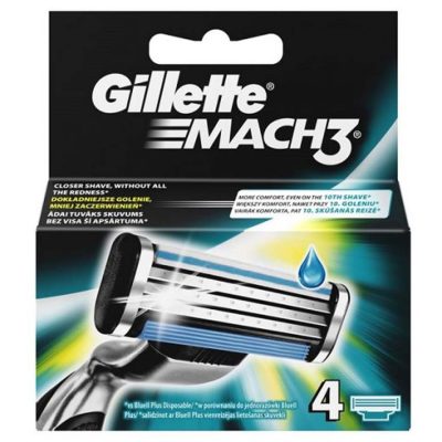 GILLETTE ΑΝΤΑΛΛΑΚΤΙΚΑ ΞΥΡΑΦΑΚΙΑ MACH3 4ΤΕΜ