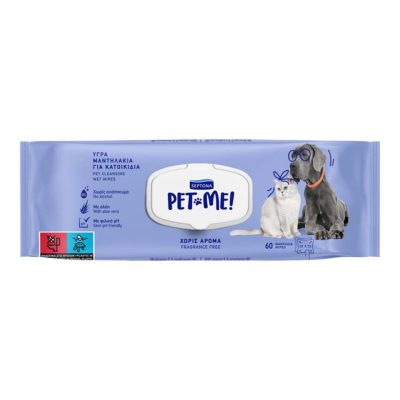 SEPTONA PET ME ΥΓΡΑ ΜΑΝΤΗΛΑΚΙΑ ΧΩΡΙΣ ΑΡΩΜΑ 60ΤΕΜ