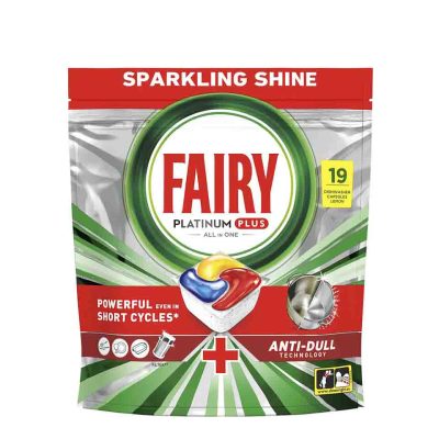 FAIRY PLATINUM ΤΑΜΠΛΕΤΕΣ ΠΛΥΝΤΗΡΙΟΥ ΠΙΑΤΩΝ ANTI DULL 19ΤΕΜ