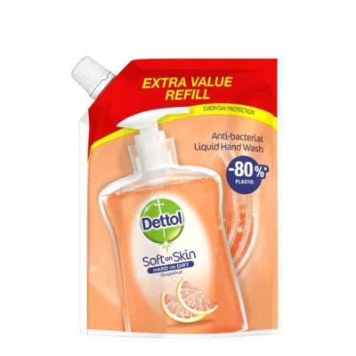 DETTOL ΚΡΕΜΟΣΑΠΟΥΝΟ ΑΝΤΑΛΛΑΚΤΙΚΟ ΣΑΚΟΥΛΑΚΙ ΓΚΡΕΙΠΦΡΟΥΤ 500ML