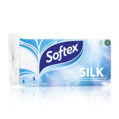 SOFTEX SILK ΧΑΡΤΙ ΥΓΕΙΑΣ 8ΤΕΜ 760GR