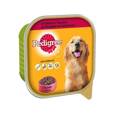 PEDIGREE ΠΑΤΕ ΣΚΥΛΟΥ ΜΟΣΧΑΡΙ & ΓΑΛΟΠΟΥΛΑ 300GR