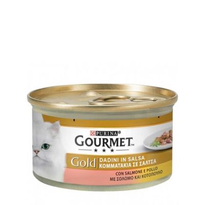 GOURMET GOLD ΓΑΤΟΤΡΟΦΗ ΣΟΛΟΜΟΣ-ΚΟΤΟΠΟΥΛΟ 85GR