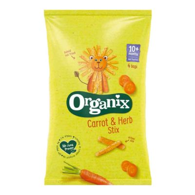 ORGANIX CARROT STICKS ΣΝΑΚ ΚΑΛΑΜΠΟΚΙ-ΚΑΡΟΤΟ 4x15GR