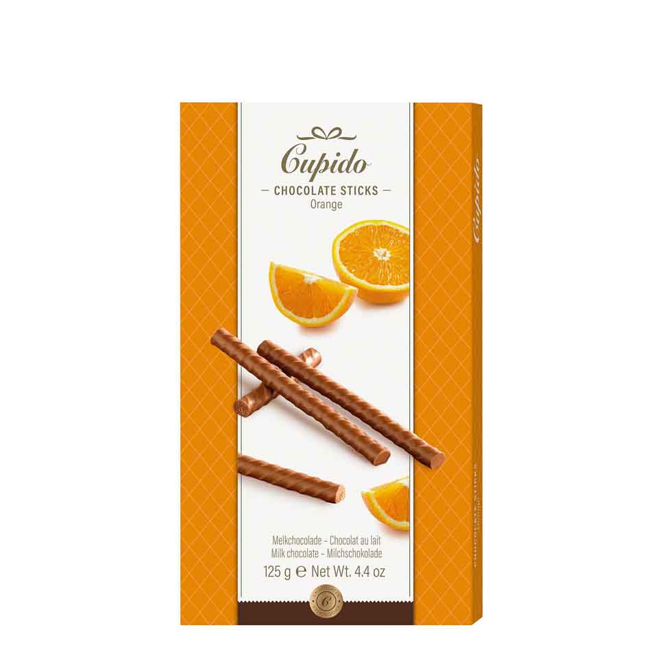 CHOCO STICKS ORANGE 125GR