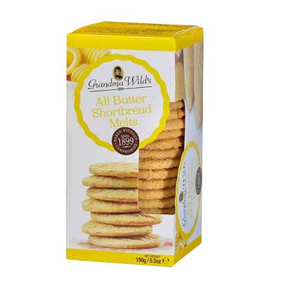 GRANDMA WILDS ORNATE WHITE SHORTBREAD 150GR