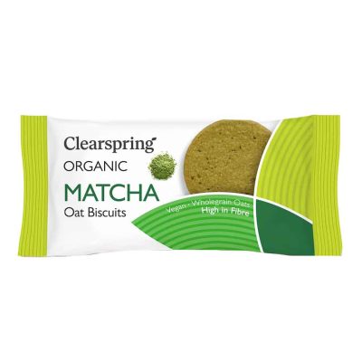 CLEARSPRING ΜΠΙΣΚΟΤΑ ΒΡΩΜΗΣ MATCHA 40GR