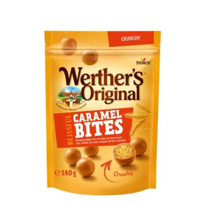 WERTHER'S ORIGINAL CRUNCHY CARAMEL BITES 140GR