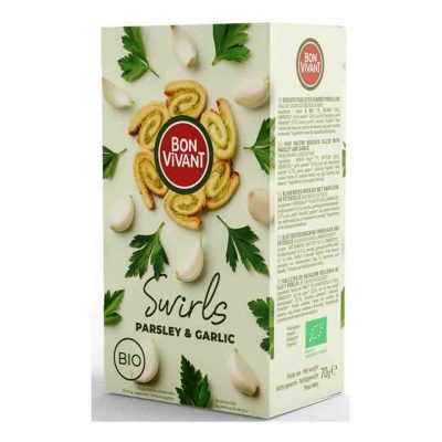 BON VIVANT SWIRLS PARSLEY & GARLIC 70GR