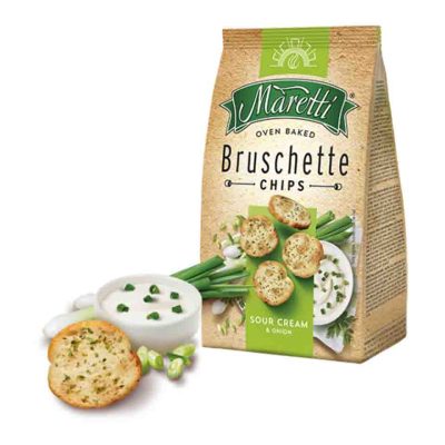 MARETTI ΜΠΡΟΥΣΚΕΤΑ SOUR CREAM & ONION 150GR