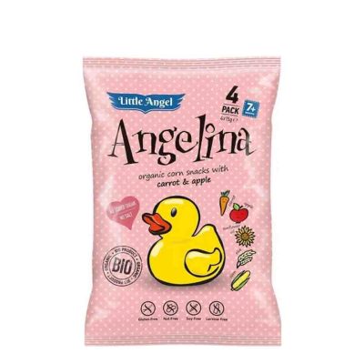 ANGELINA ΓΑΡΙΔΑΚΙΑ ΜΕ ΚΑΡΟΤΟ & ΜΗΛΟ VEGAN ΒΙΟ 30GR