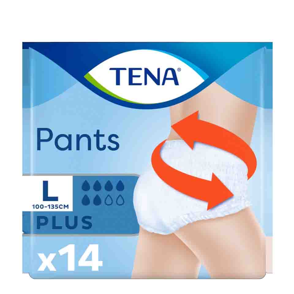 TENA ΠΑΝΕΣ ΑΚΡΑΤΕΙΑΣ PLUS LARGE 14ΤΕΜ