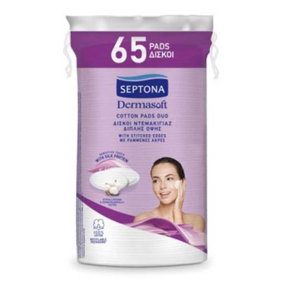 SEPTONA DERMASOFT ΔΙΣΚΟΙ ΟΒΑΛ SILK PROTEIN 65ΤΕΜ