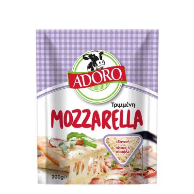 ADORO MOZZARELLA ΤΡΙΜΜΕΝΗ 200GR