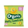 ORGANIX MELTY SWEETCORN ΣΝΑΚ ΤΡΑΓΑΝΑ ΔΑΧΤΥΛΙΔΙΑ 20GR
