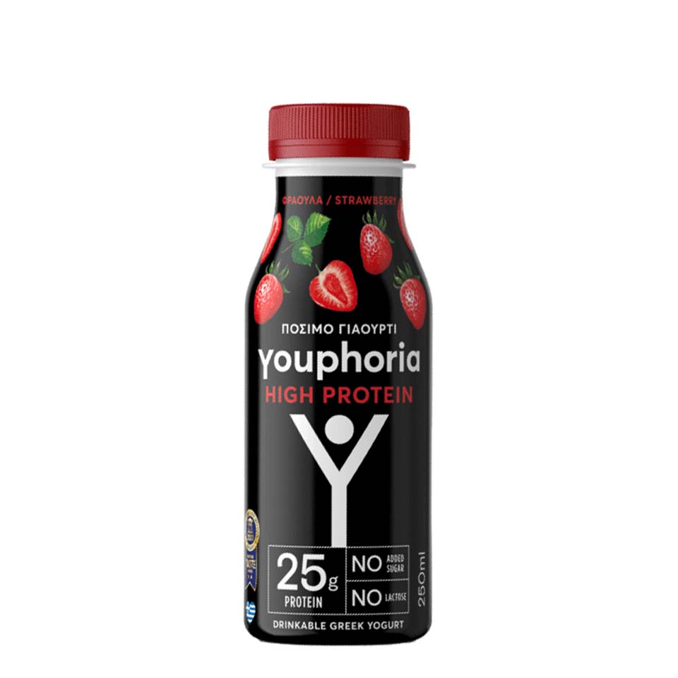 ΜΑΝΔΡΕΚΑΣ Youphoria High Protein Φράουλα 250ML