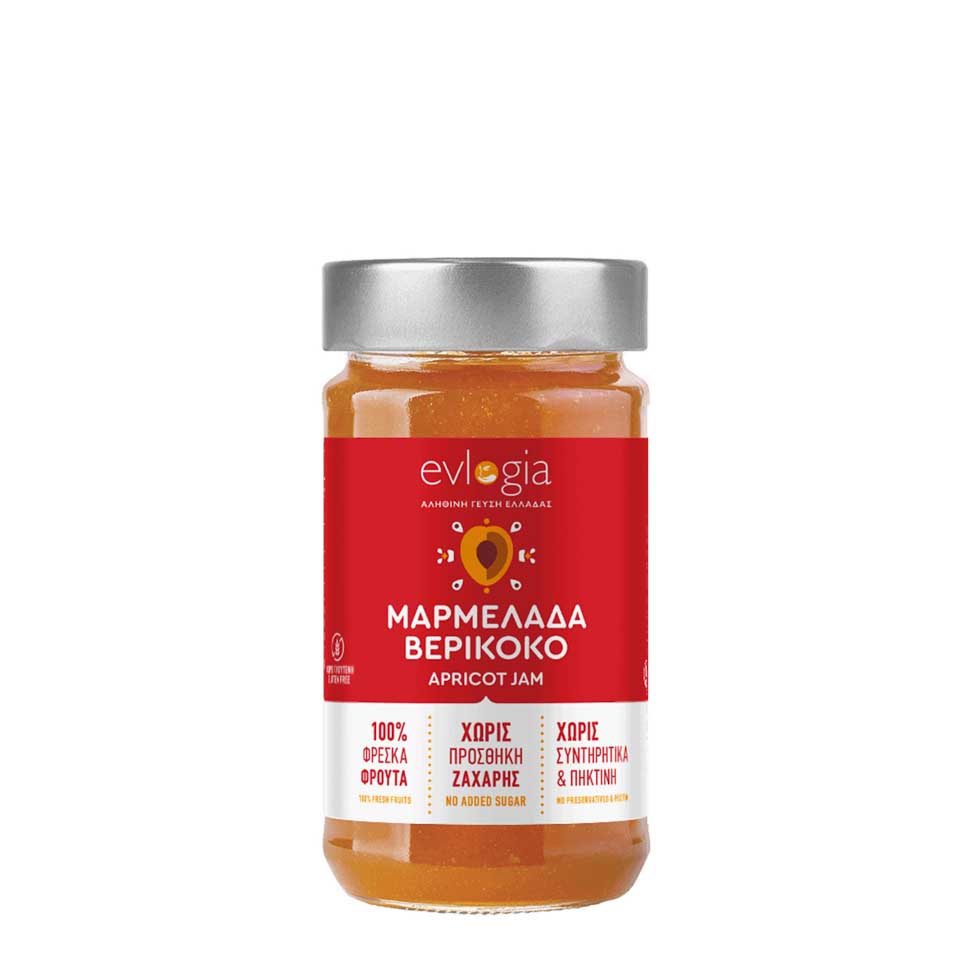EVLOGIA ΜΑΡΜΕΛΑΔΑ ΒΕΡΙΚΟΚΟ ΧΩΡΙΣ ΖΑΧΑΡΗ 280GR