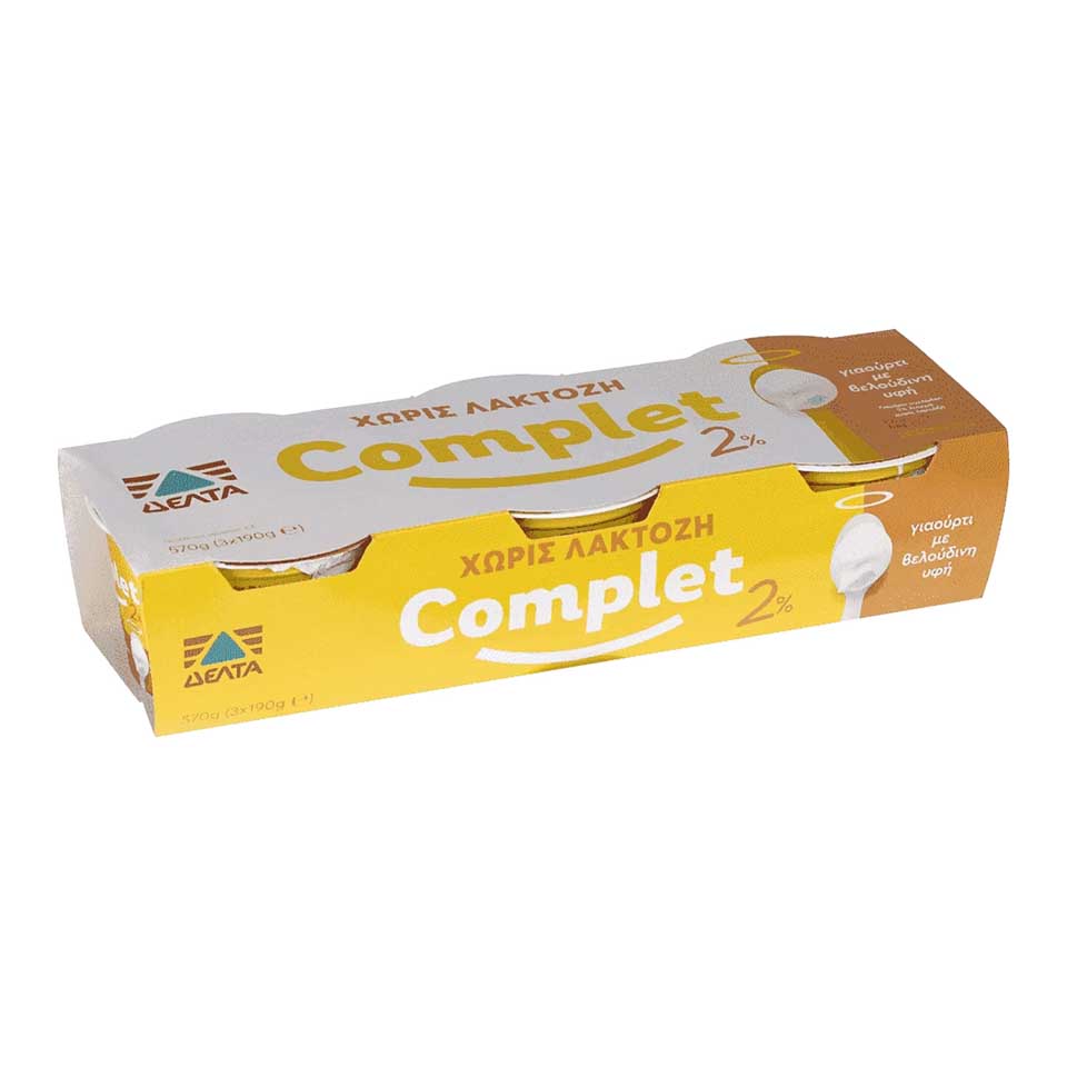 ΔΕΛΤΑ COMPLET ΓΙΑΟΥΡΤΙ ΣΤΡΑΓΓΙΣΤΟ Χ.ΛΑΚΤΟΖΗ 3X190GR