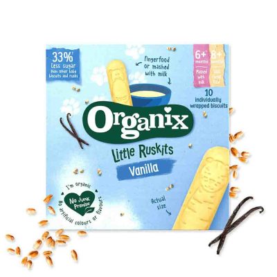 ORGANIX ΜΠΙΣΚΟΤΑΚΙΑ ΒΑΝΙΛΙΑ 10Χ6GR