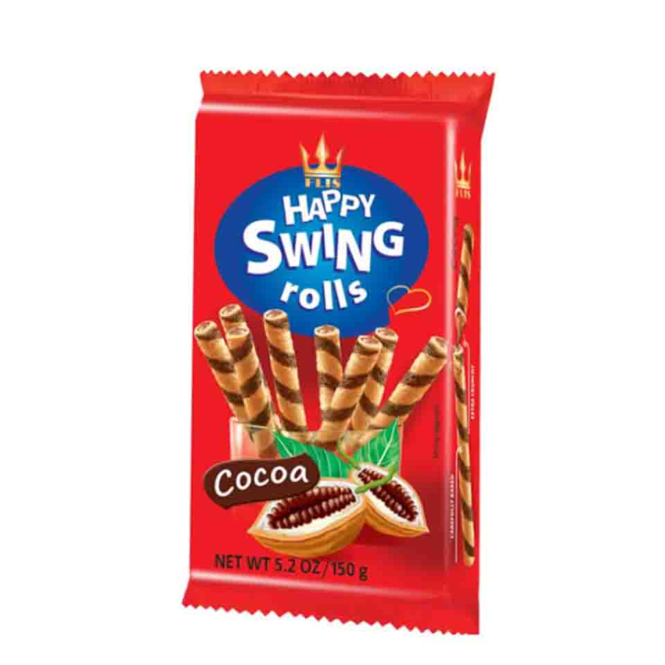HAPPY SWING ROLLS COCOA 150GR